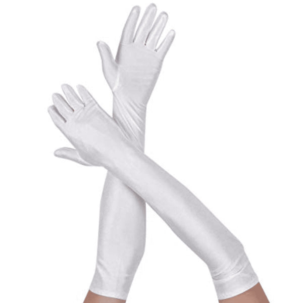 Extra Long Gloves - White - Everything Party
