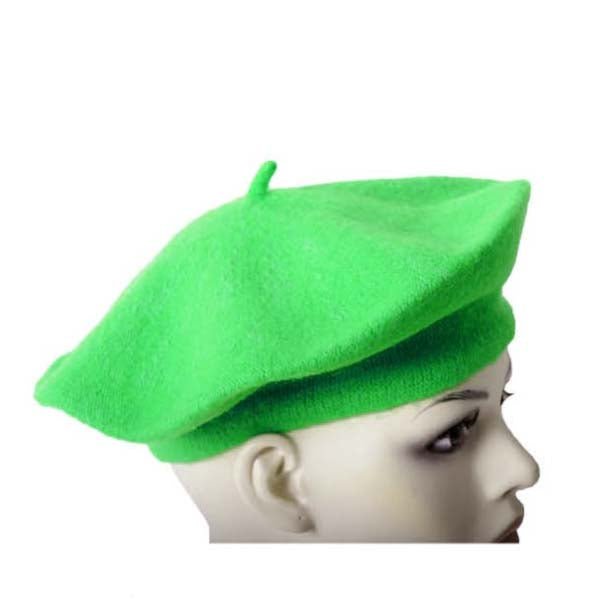 Felt Beret Hat - Green - Everything Party