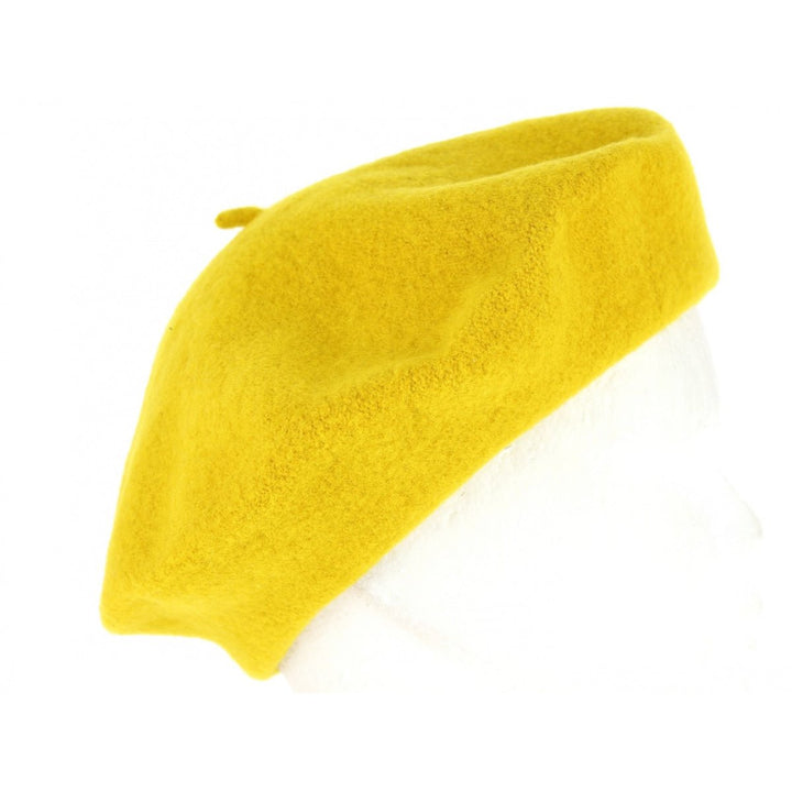 Felt Beret Hat - Yellow - Everything Party