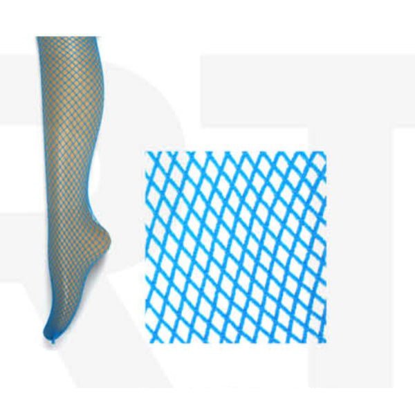 Fishnet Pantyhose - Fluro Blue - Everything Party