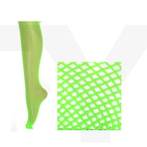 Fishnet Pantyhose - Fluro Green - Everything Party