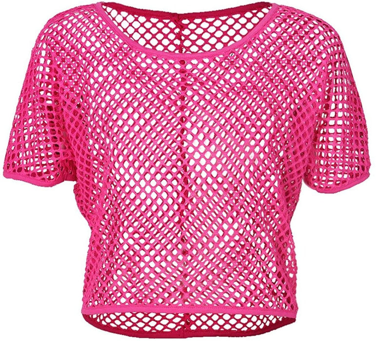 Fishnet Top Short Sleeves (7 colours) - Everything Party