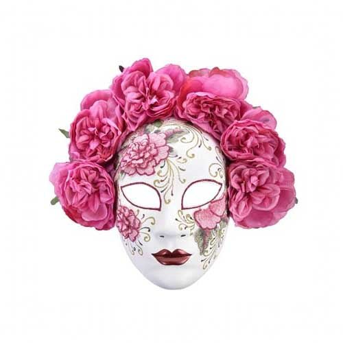 Florencia Floral Day of the Dead Deluxe Masquerade Mask - Everything Party