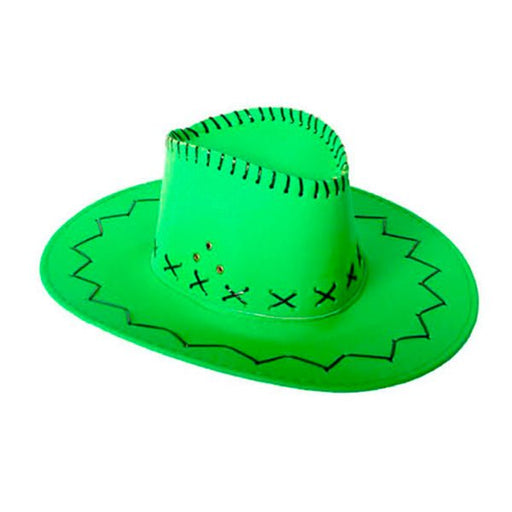 Fluro Green Cowboy/Cowgirl Hat - Everything Party