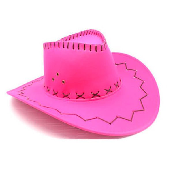 Fluro Pink Cowboy/Cowgirl Hat - Everything Party