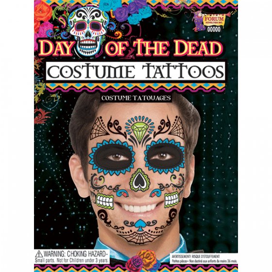 Forum Day of the Dead Male Face Tattoos - Everything Party
