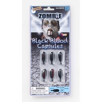 Forum Liquid Zombie Black Blood Capsules - Everything Party