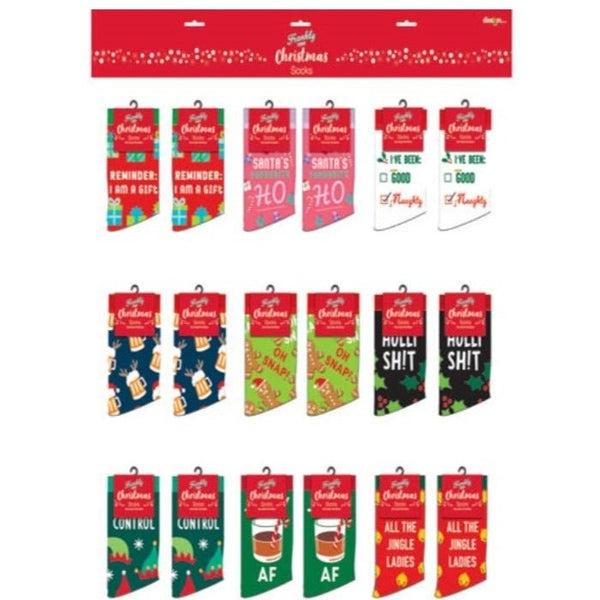 Frankly Funny Christmas Unisex Funny Socks - Everything Party