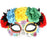 Frida Bright Flowers Day of the Dead Sugar Skull Deluxe Masquerade Mask - Everything Party