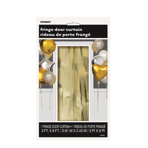 Fringe Door Curtain - Gold - Everything Party