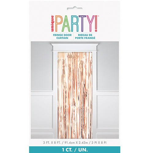 Fringe Door Curtain - Rose Gold - Everything Party