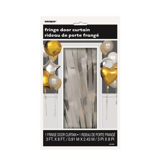 Fringe Door Curtain - Silver - Everything Party