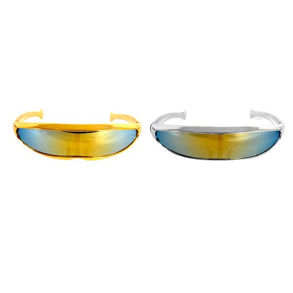Futuristic Cyclops Party Glasses - Gold & Silver - Everything Party