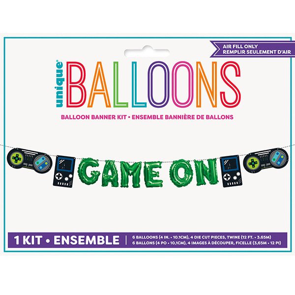 'Game On' Game Console Mini Balloon Banner Kit - Everything Party