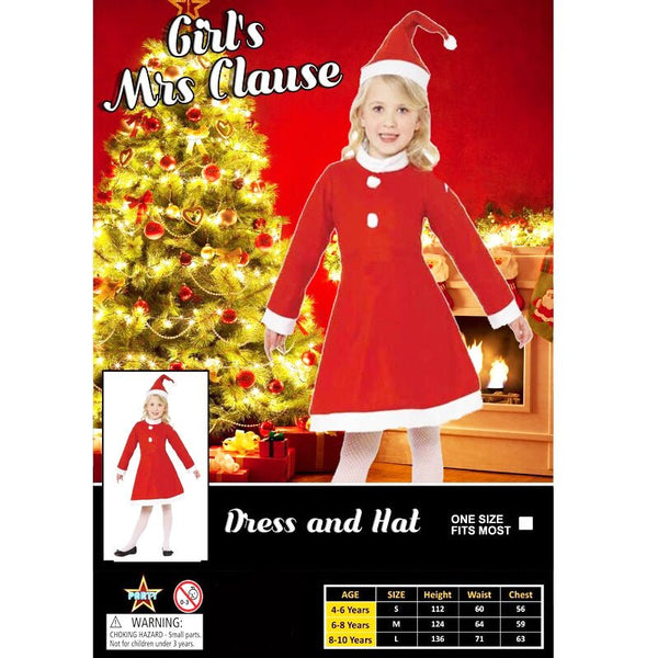 Girls Christmas Mrs Claus Costume - Everything Party