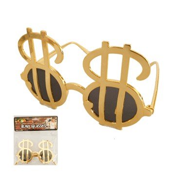 Gold Dollar Sign Glasses - Everything Party