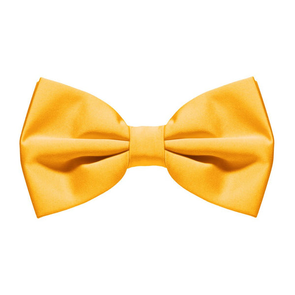 Golden Yellow Satin Bow Tie - Everything Party