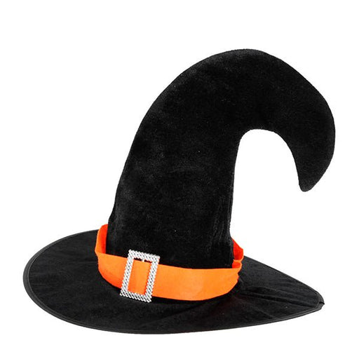 Halloween Black Curved Witch Hat - Everything Party