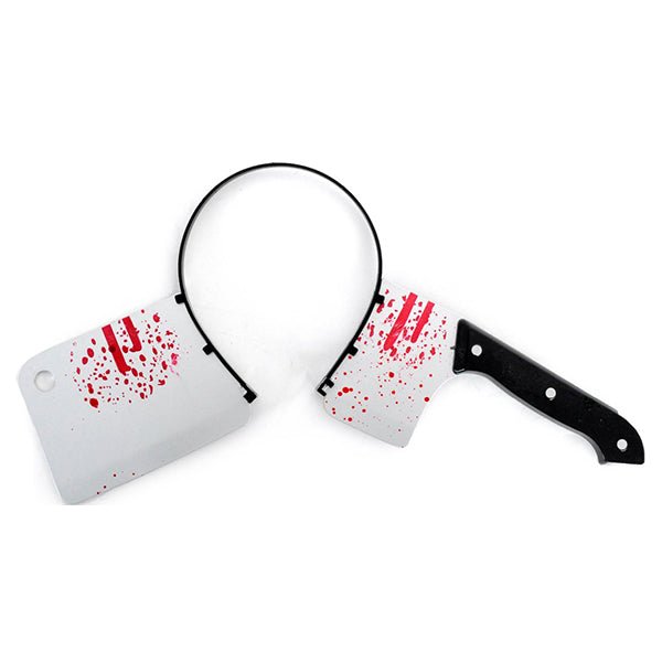 Halloween Bloody Chopping Cleaver Knife Headband - Everything Party