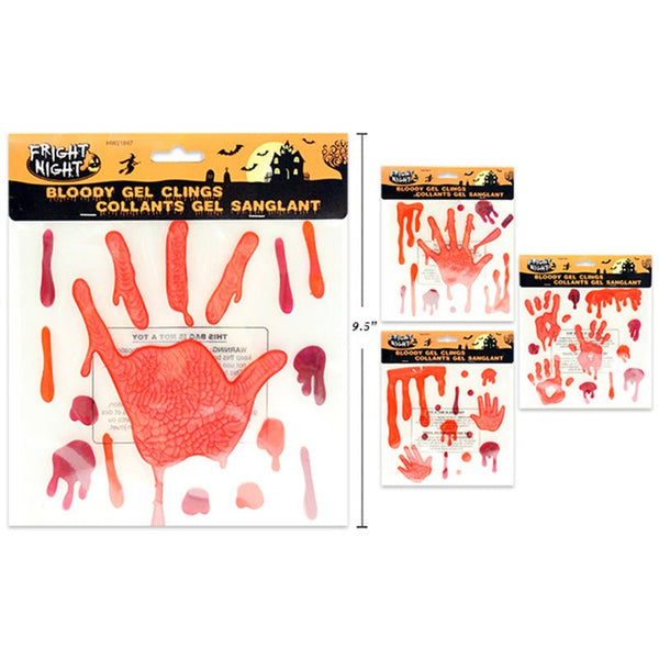Halloween Bloody Gel Window Clings - Everything Party