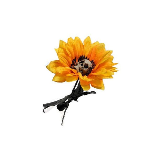 Halloween Fake Sunflower with Skull - Everything Party