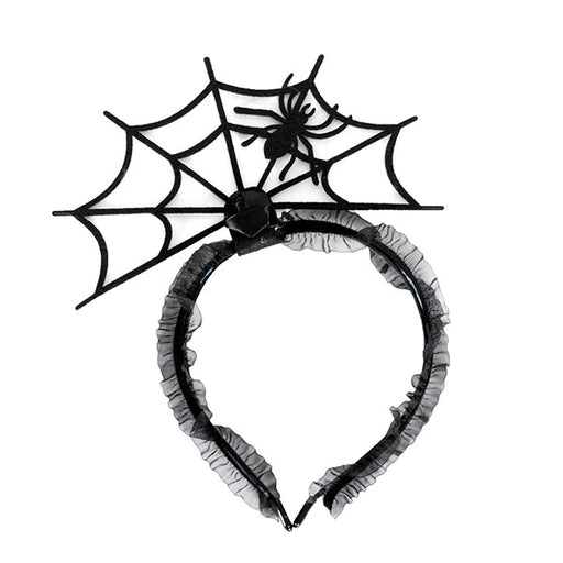 Halloween Fancy Spider Web Headband with Lace - Everything Party