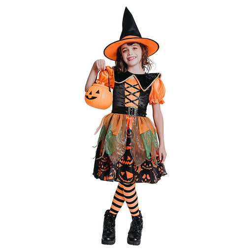 Halloween Girl's Pumpkin Witch Costume - Everything Party