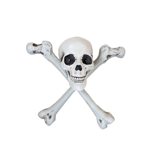 Halloween Hanging Light Up Skull with Crossbones - Everything Party