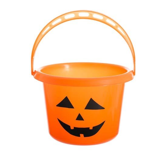 Halloween Pail Orange Pumpkin Trick or Treat Bucket - Everything Party