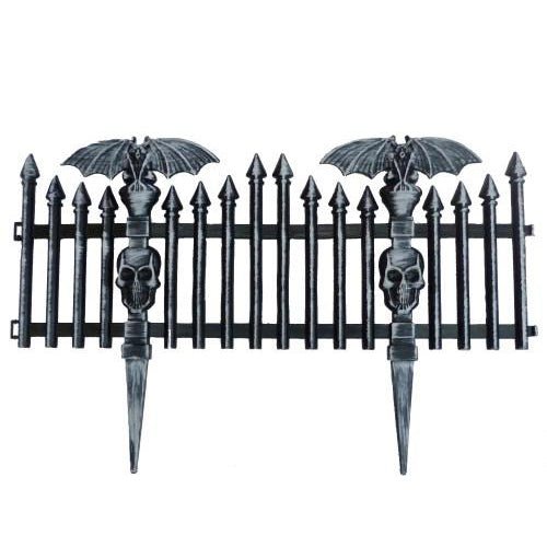 Halloween Plastic Bat Picket Fence Decoration - Everything Party