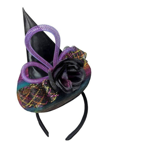 Halloween Rainbow Sparkle Mini Witch Hat Headband - Everything Party
