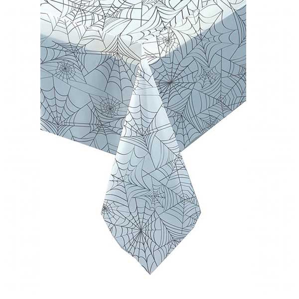 Halloween Spiderweb Clear Rectangle Tablecloth - Everything Party