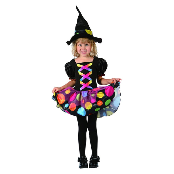 Halloween Toddler Pretty Rainbow Witch Costume - Everything Party