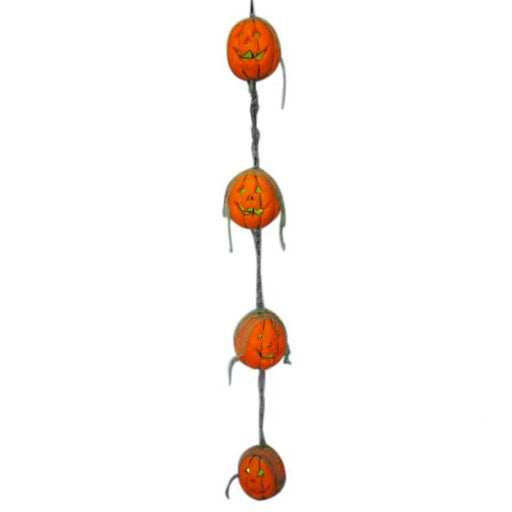 Hanging Pumpkin Garland with LED Lights - Everything Party