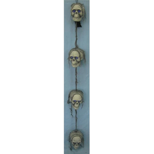 Hanging Skull Garland with LED Lights - Everything Party