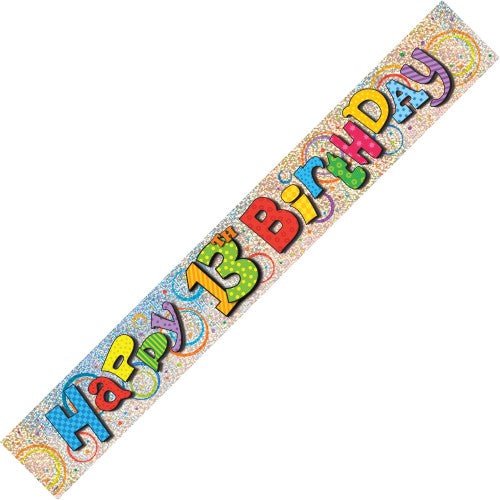Happy 13th Birthday Banner - Everything Party