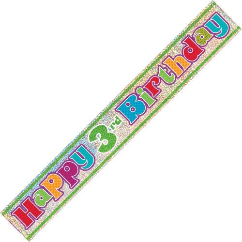 Happy 3rd Birthday Banner - Everything Party