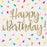 Happy Birthday Bright Confetti Print Napkins - Everything Party