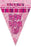 Happy Birthday Flag Banner (Blue, Pink, Black) - Everything Party