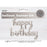 Happy Birthday Script Foil Balloon Banner - Silver - Everything Party