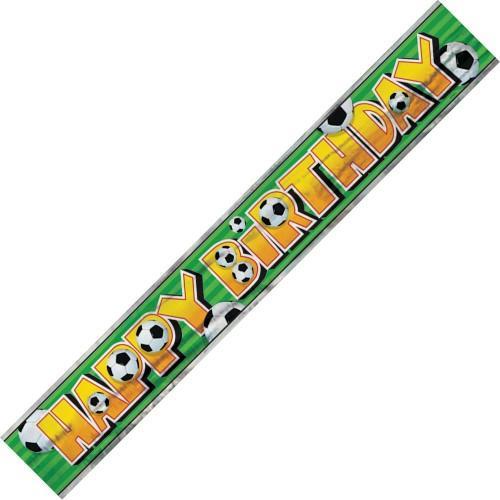 Happy Birthday Soccer Ball Banner - Everything Party