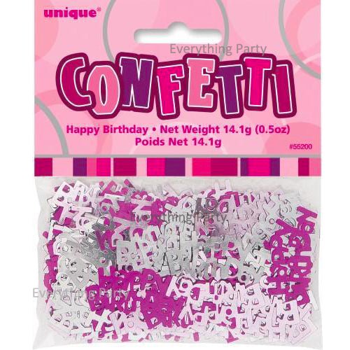 Happy Birthday Table Scatters 14g (Blue, Pink, Black, Rose Gold) - Everything Party