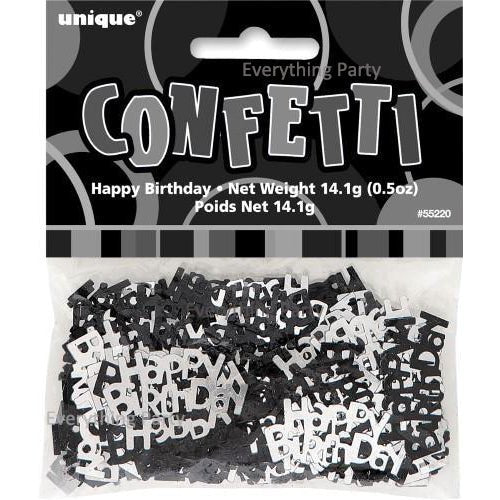 Happy Birthday Table Scatters 14g (Blue, Pink, Black, Rose Gold) - Everything Party