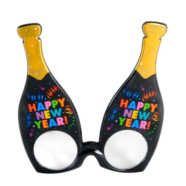 Happy New Year Champagne Bottle Shape Party Glasses - Everything Party