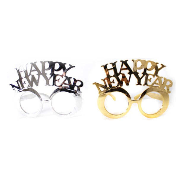Happy New Year Metallic Party Glasses - Everything Party