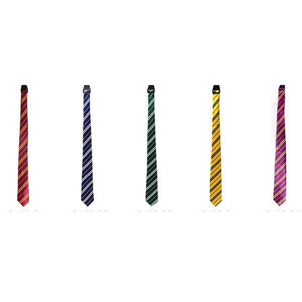 Harry Potter Style Wizard Long Neck Tie with Stripe - Everything Party