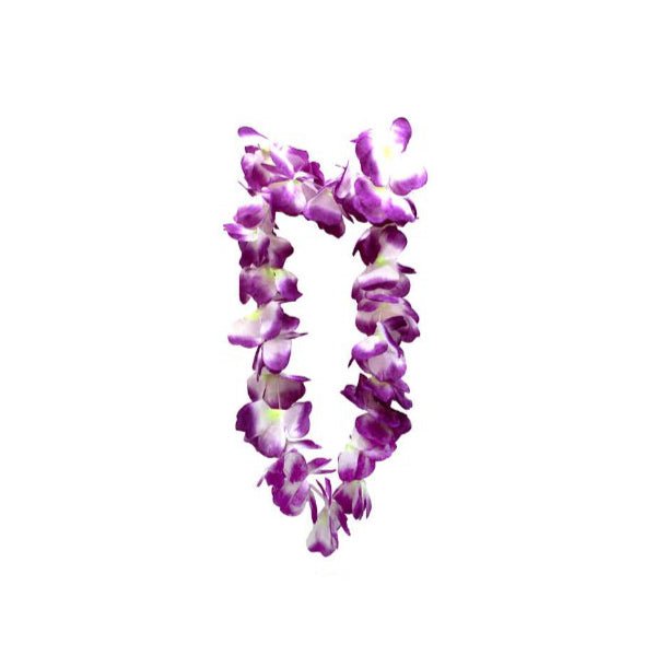 Hawaii Flower Lei - Purple & White - Everything Party