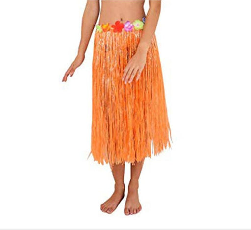 Hawaii Hula Skirt 60cm - Orange - Everything Party