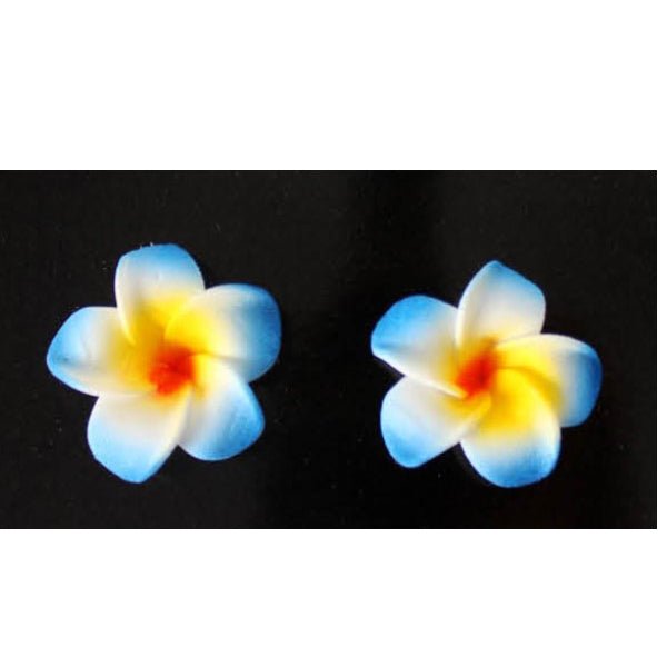 Hawaiian Frangipani Flower Earrings - Everything Party