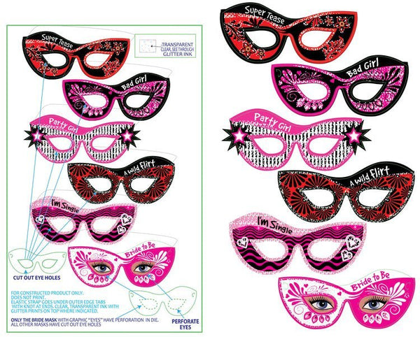 Hen's Night - Paper Eye Masks - Everything Party